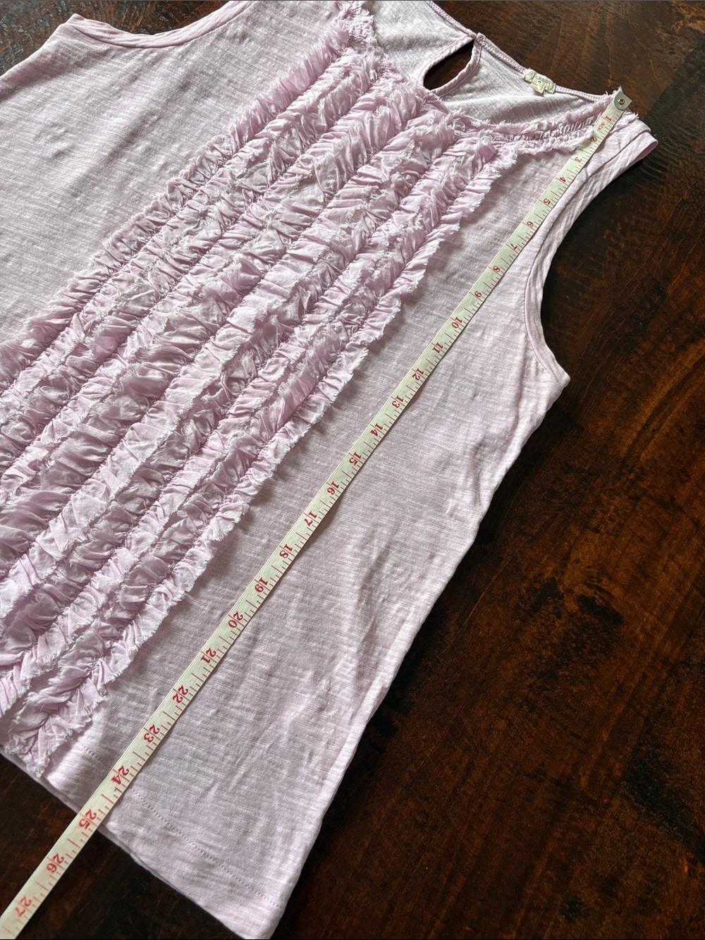 J Crew Ruffled Tank Light Pink Size Large - Picture 8 of 11